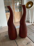 2 x vintage mat terracotta design vaas Smart Lady., Ophalen