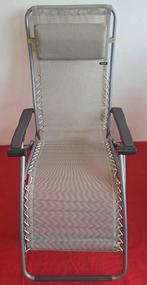 Modern Lafuma Relaxstoel RSX Batyline Seigle Tube Titanium, Caravans en Kamperen, Ophalen, Zo goed als nieuw, Campingstoel