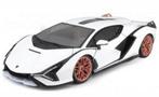 Bburago Lamborghini Sián FKP 37 2019 wit/zwart 1:18 nieuw, Hobby en Vrije tijd, Modelauto's | 1:18, Ophalen of Verzenden, Nieuw