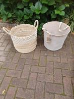 2 nieuwe rieten manden/gevlochten rieten manden van ZUSSS, Huis en Inrichting, Woonaccessoires | Schalen en Manden, Mand, Rond