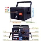 Nieuwe First Class 12W Fullcolor dpss Laser 40kpps, Ilda, Dm, Muziek en Instrumenten, Licht en Laser, Ophalen of Verzenden, Nieuw