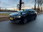 Peugeot 308 1.2 130pk S&S 2014 Zwart/Pano/CarPlay/trekhaak, Auto's, Voorwielaandrijving, Euro 5, USB, Zwart