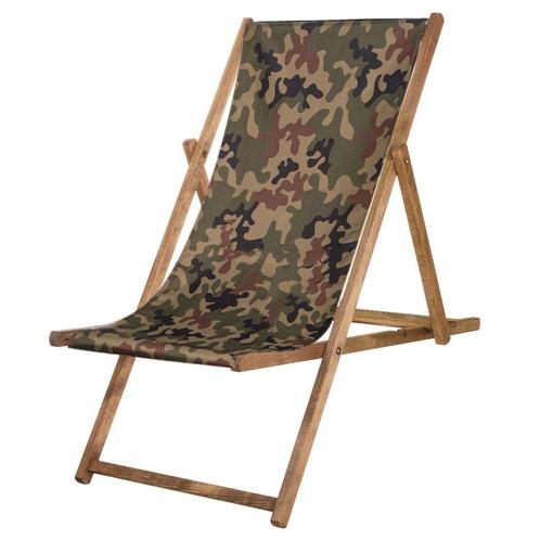 Houten Ligstoel | Strandstoel | Ligstoel | Verstelbaar | Beu, Tuin en Terras, Tuinmeubel-accessoires, Zo goed als nieuw, Ophalen