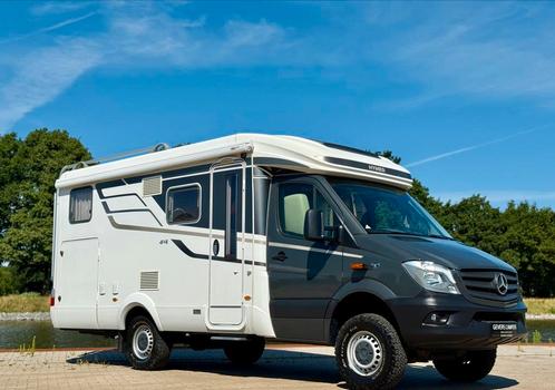 Hymer MLT 580 4x4 offroad Sprinter 316 automaat topstaat, Caravans en Kamperen, Campers, Bedrijf, Half-integraal, tot en met 3
