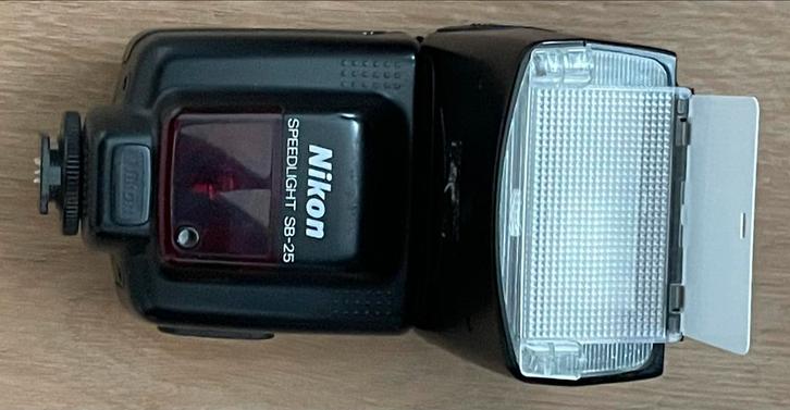 Nikon Speedlight SB-25 Flitser - Goede Staat, Audio, Tv en Foto, Fotografie | Flitsers, Gebruikt, Nikon, Kantelbaar, Ophalen of Verzenden