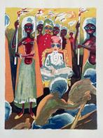 Houtgravure Kees van Dongen inclusief passe-partout, Ophalen of Verzenden