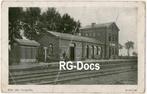 Ansichtkaart - Briefkaart Trein Station Riel, Tilburg 1914, Verzamelen, Ansichtkaarten | Nederland, Verzenden, Voor 1920, Gelopen