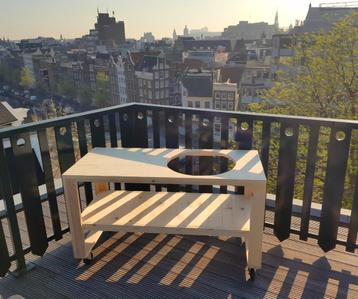 BBQtafel nieuw steigerhout voor ieder model en merk Kamado beschikbaar voor biedingen