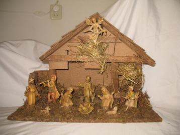 Kerst Stal 12-Delig Brocante Curiosa Vintage beschikbaar voor biedingen