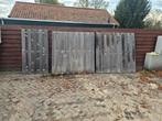 Houten Tuinhek met Poort, Tuin en Terras, Met poort, Gebruikt, Ophalen of Verzenden, Tuinhek