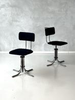 Fana 132 burostoelen vintage atelier stoelen prijs p/stuk, Gebruikt, Zwart, Ophalen of Verzenden, Fana
