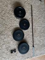 Bumperplates 100KG & Crossfit mens’s stang 220cm, Sport en Fitness, Fitnessmaterialen, Ophalen, Zo goed als nieuw, Rug