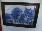 12  geschiderde  delftsblauwe tegels nr 23, Antiek en Kunst, Kunst | Schilderijen | Klassiek, Ophalen