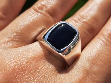 Vanoli - 925 zilveren heren ring met onyx maat 21,25 beschikbaar voor biedingen
