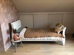 Bed Woood in goede staat, Ophalen, 90 cm, Eenpersoons, Wit