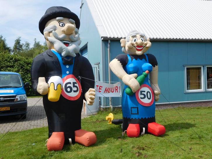 Verhuur Abraham Sarah Bruidspaar, Hobby en Vrije tijd, Feestartikelen | Verhuur, Zo goed als nieuw, Abraham of Sarah, Ophalen