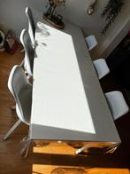 Eettafel set 6 stoelen, Huis en Inrichting, Complete eetkamers, Ophalen of Verzenden, Zo goed als nieuw, 4 tot 6 stoelen