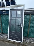 houten buitendeur met kozijn, Gebruikt, 215 cm of meer, Buitendeur, Hout