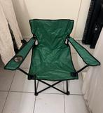 Groene campingstoel / visstoel met bekerhouder, Caravans en Kamperen, Kampeermeubelen, Ophalen, Nieuw, Campingstoel
