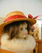 Poppenkop pop gezichtje bisquit pophoofd decoratief buste, Ophalen of Verzenden, Gebruikt, Pop