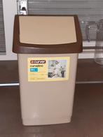 Vintage curver vuilnisbak bruin 9 ltr, Huis en Inrichting, Woonaccessoires | Prullenbakken, Ophalen of Verzenden, Gebruikt, Minder dan 50 cm