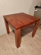 Compacte houten vierkante eettafel 80 x 80 cm, Huis en Inrichting, Ophalen, 50 tot 100 cm, Vierkant, 50 tot 100 cm