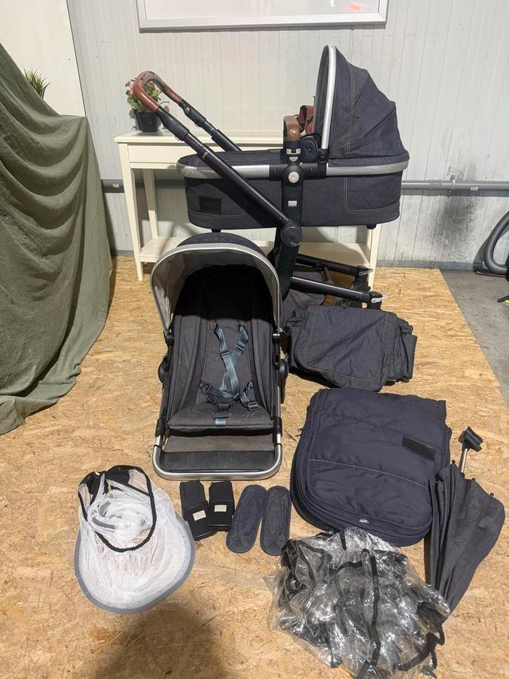 Joolz Day Denim Blue, Kinderen en Baby's, Kinderwagens en Combinaties, Gebruikt, Combiwagen, Overige merken, Met autostoeltje