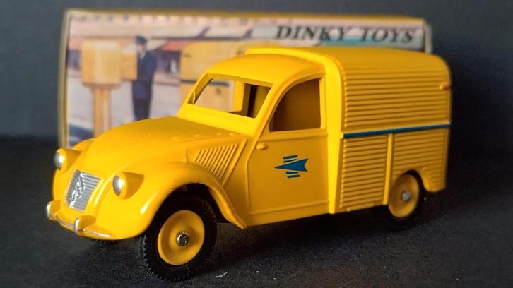 Citroen 2cv Fourgonette postale 1:43 Dinky Toys Atlas Pol, Hobby en Vrije tijd, Modelauto's | 1:43, Nieuw, Auto, Dinky Toys, Verzenden