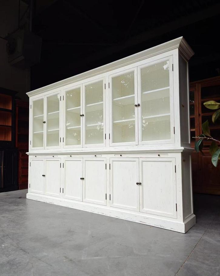 Oude XXL Servieskast | Buffetkast | Winkelkast #2292, Huis en Inrichting, Kasten | Buffetkasten, Gebruikt, 200 cm of meer, 200 cm of meer