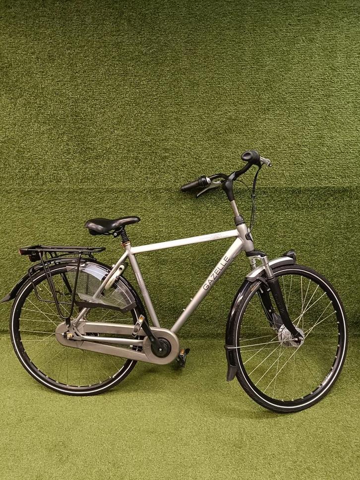 Gazelle Paris herenfiets, Fietsen en Brommers, Fietsen | Heren | Herenfietsen, Gebruikt, Gazelle, 53 tot 57 cm, Versnellingen
