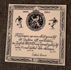 KNVB Wandtegel 75 jaar KNVB, Ophalen of Verzenden, Zo goed als nieuw, Overige binnenlandse clubs
