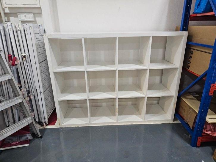 12 vaks Kallax open kast vakkenkast 4x3 wit Ikea ZGAN!!, Huis en Inrichting, Kasten | Ladekasten, Zo goed als nieuw, 100 tot 150 cm