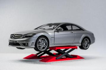 1:18 miniatuur poetsbrug hefbrug autobrug rood-zwart diorama beschikbaar voor biedingen