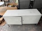 Witte metalen opbergkast, Ophalen, Gebruikt, 50 tot 100 cm, Metaal