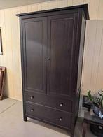 Hemnes kledingkast ikea zwartbruin, Huis en Inrichting, Kasten | Kledingkasten, Ophalen, Gebruikt, 50 tot 100 cm, 150 tot 200 cm