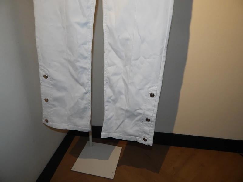 Studio Anneloes wide fit witte voorjaars broek knopen Als Ni, Studio Anneloes, Verzenden, Wit, Zo goed als nieuw