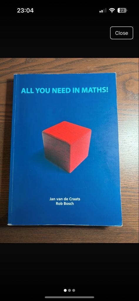 All You Need in Maths - Jan van de Craats, Boeken, Studieboeken en Cursussen, Zo goed als nieuw, Niet van toepassing, Beta, Ophalen of Verzenden