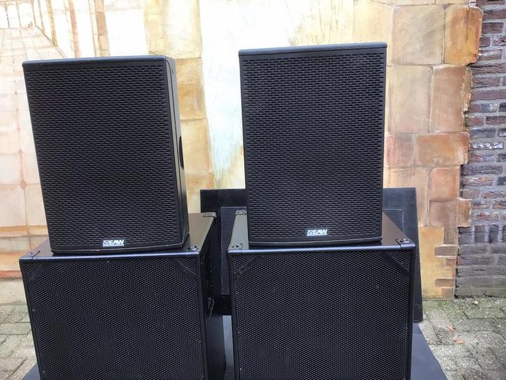 EAW JF590 Z , EAW SB 250, MX200i en Carver PT2400, PM1201,, Audio, Tv en Foto, Luidsprekers, Front, Rear of Stereo speakers, 120 watt of meer