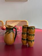 Vintage Mais Waterkan en Kopjes, Huis en Inrichting, Keuken | Servies, Ophalen of Verzenden, Overige stijlen, Kop(pen) en/of Schotel(s)