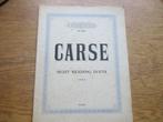CARSE - SIGHT READING DUETS BOOK 2 - PIANO, Muziek en Instrumenten, Bladmuziek, Ophalen of Verzenden, Gebruikt, Klassiek, Piano