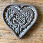 Vintage terracotta aardewerk Hartstone USA koekvorm hart, Ophalen of Verzenden