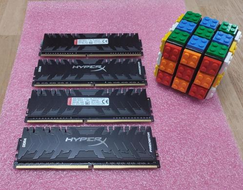 Kingston HyperX Predator 16GB (4x4) 3000MHz, Computers en Software, RAM geheugen, Zo goed als nieuw, 16 GB, DDR4, Ophalen of Verzenden