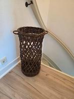 Hoge rieten mand paraplu mand bruin, Huis en Inrichting, Ophalen, Zo goed als nieuw, Riet