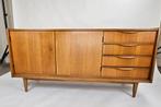 Mid Century lowboard dressoir kast, Gebruikt, 150 tot 200 cm, Vintage, Ophalen of Verzenden