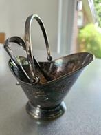 DE verzilverde suikerpot met tang, Ophalen of Verzenden, Zilver