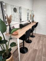 3 zwarte Barkrukken, Huis en Inrichting, Stoelen, Ophalen, Gebruikt