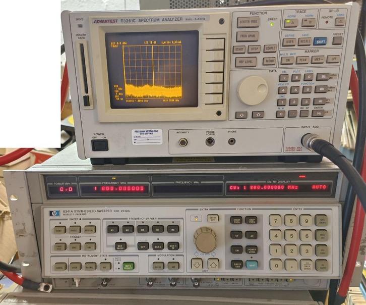 HP 8341A 20 GHz synthesized sweeper, Doe-het-zelf en Verbouw, Meetapparatuur, Gebruikt, Elektriciteit, Ophalen