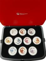 Lunar year of the Dragon 2012 set van 10x 1 Oz, Ophalen of Verzenden, Setje, Zilver