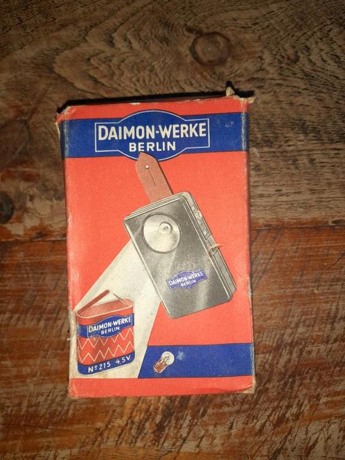 Wehrmacht zaklamp Daimon Werke Berlin WW2 inc. doosje Duits, Verzamelen, Militaria | Tweede Wereldoorlog, Landmacht, Duitsland