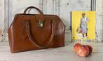 Vintage Franse dokterstas weekendtas bruin leder